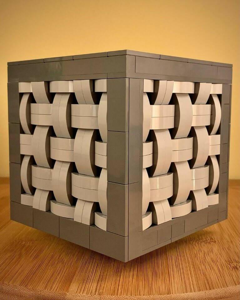 Woven Basket Cube, by Zachary Steinman - BuildaMOC