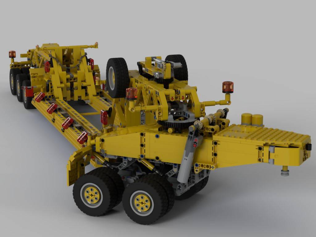 Transformer / Boiler Bridge Low Boy Trailer - BuildaMOC