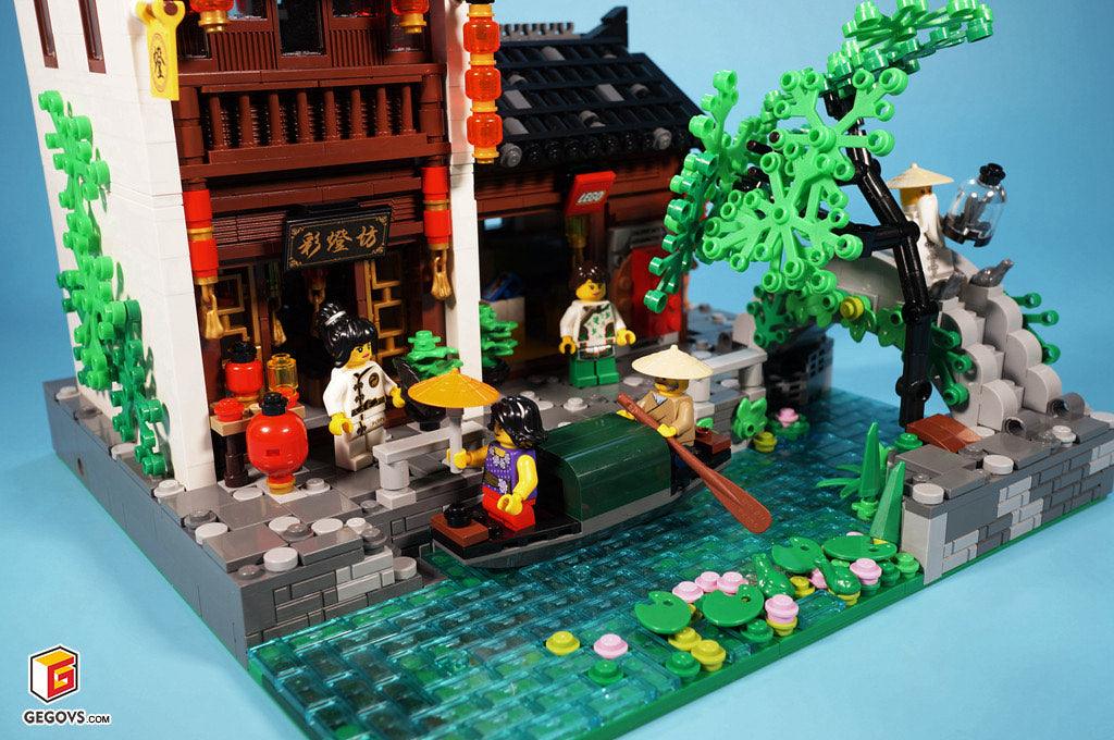 Modular Chinese Lantern Shop & LEGOⓇ Store - BuildaMOC