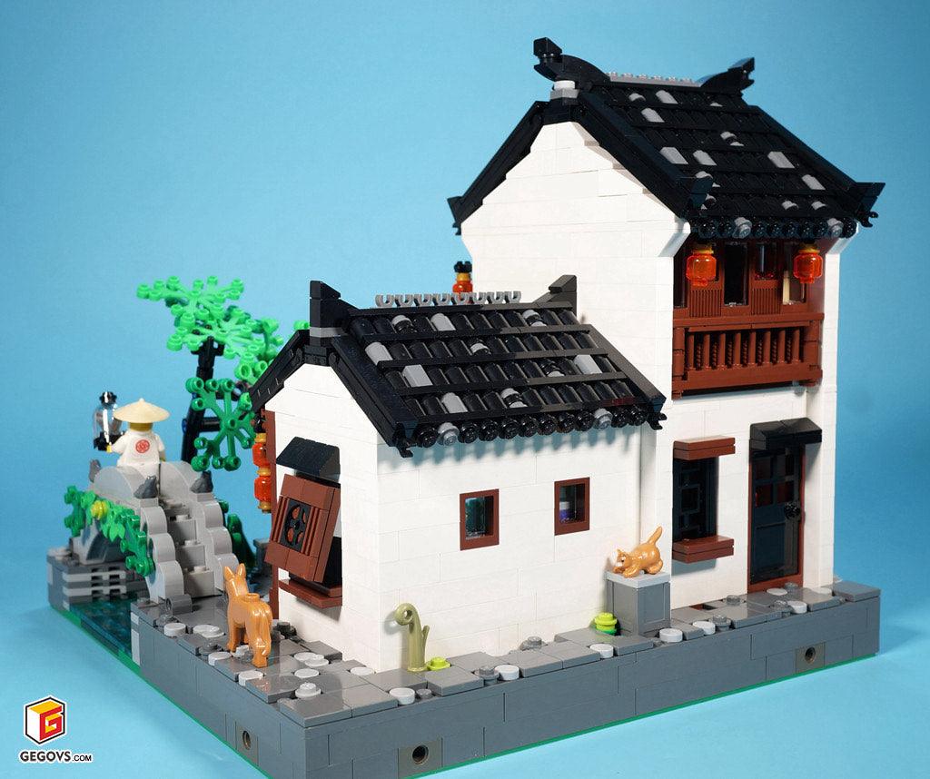 Modular Chinese Lantern Shop & LEGOⓇ Store - BuildaMOC