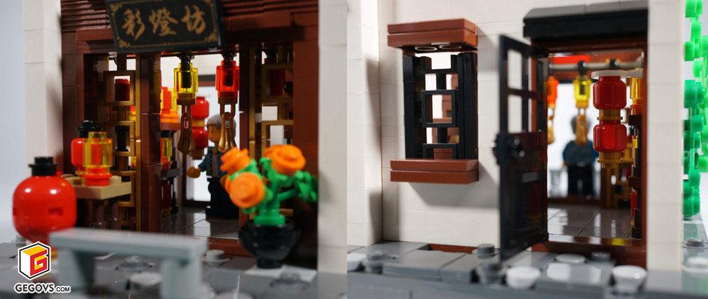 Modular Chinese Lantern Shop & LEGOⓇ Store - BuildaMOC