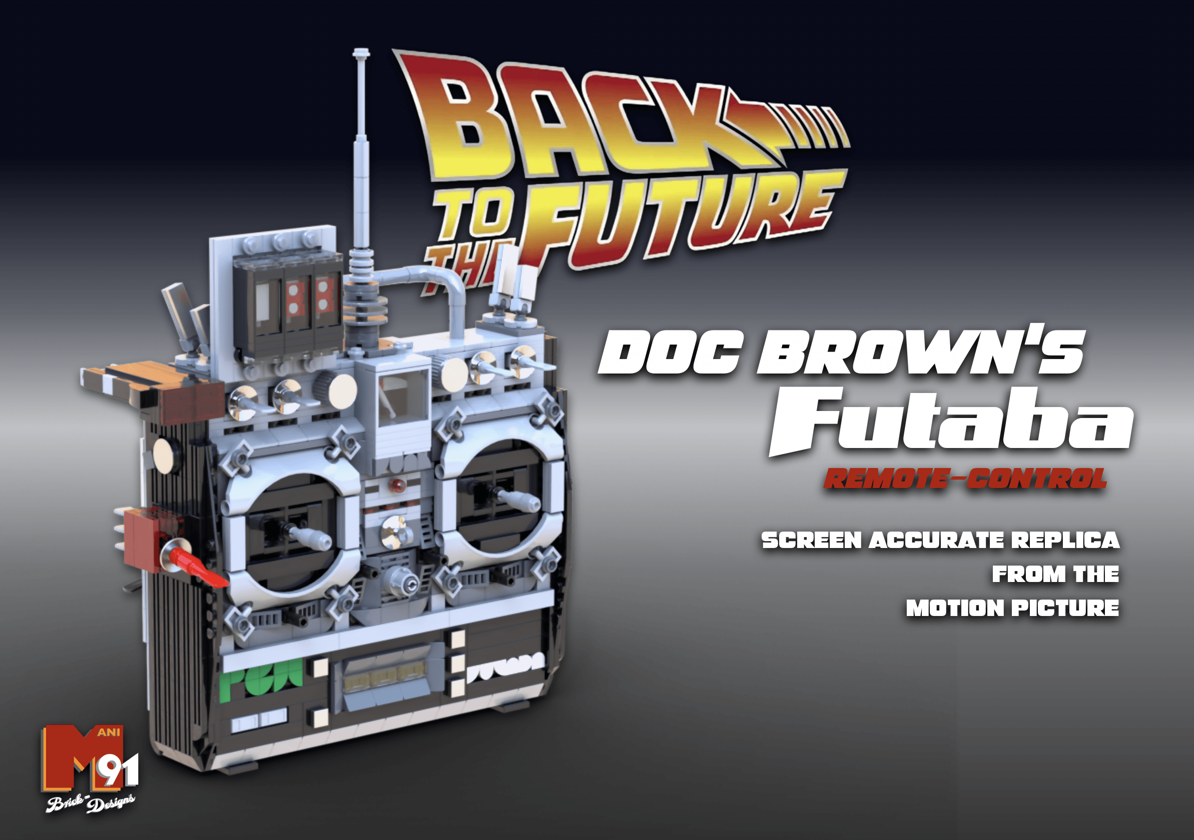 Doc Brown's Futaba DeLorean Remote Control - BuildaMOC