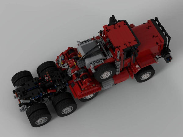Oshkosh M911 Heavy-Duty Tractor (Red Version) - BuildaMOC