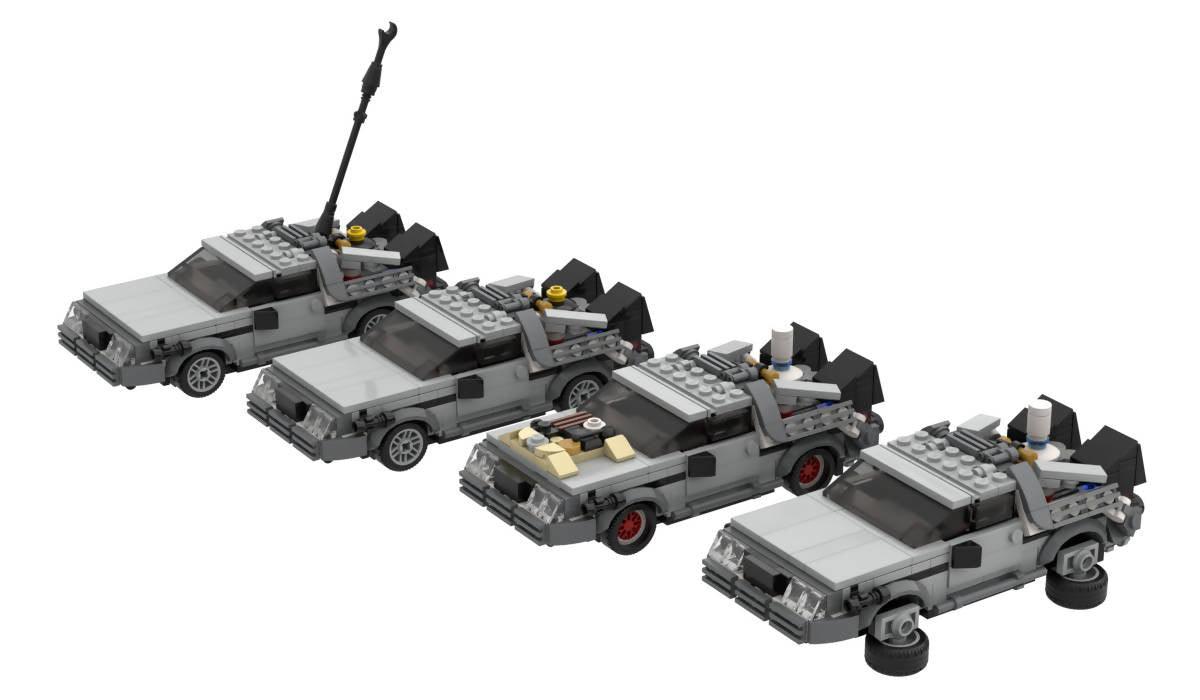 Máquina del tiempo Delorean - BuildaMOC