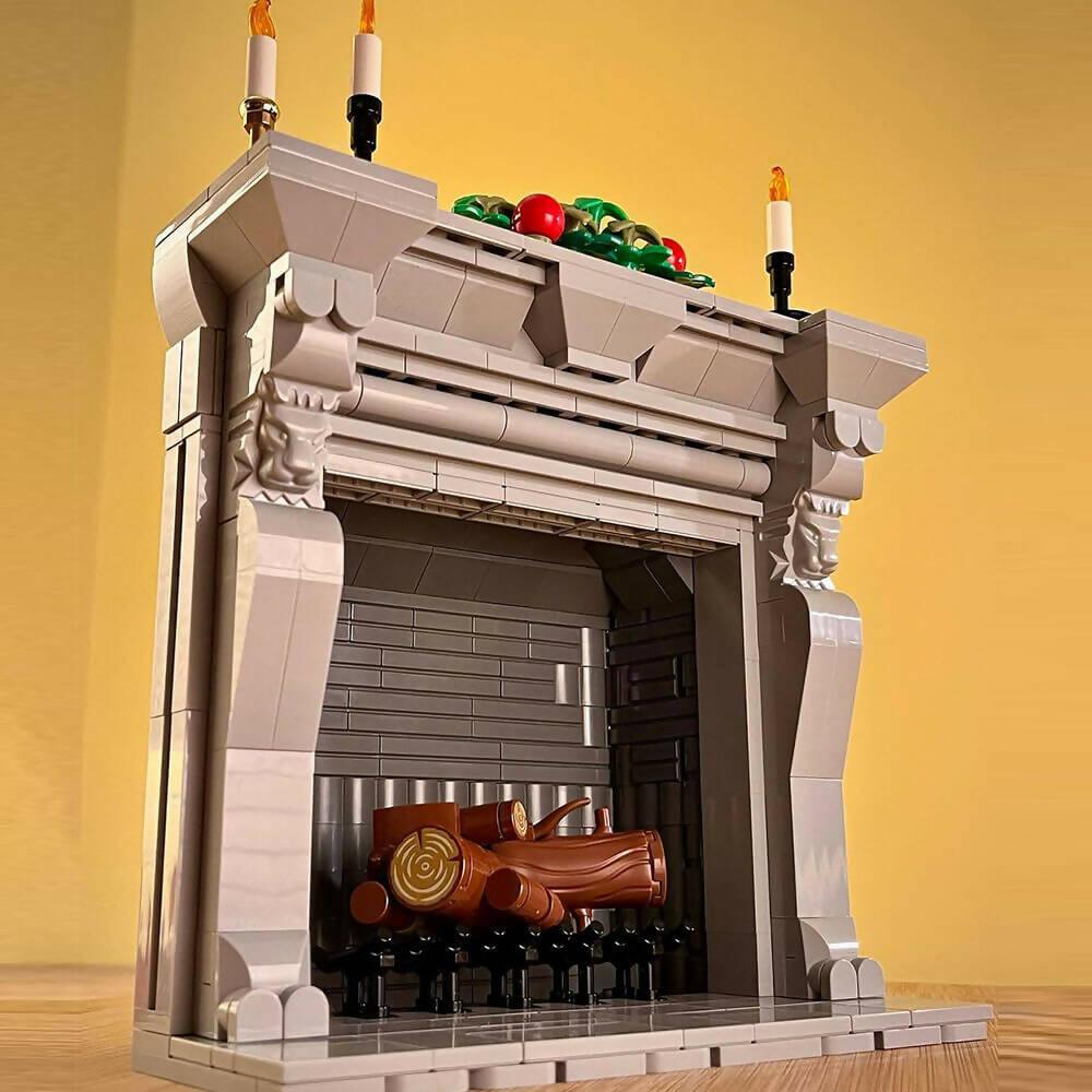 Festive Fireplace, by Zachary Steinman - BuildaMOC