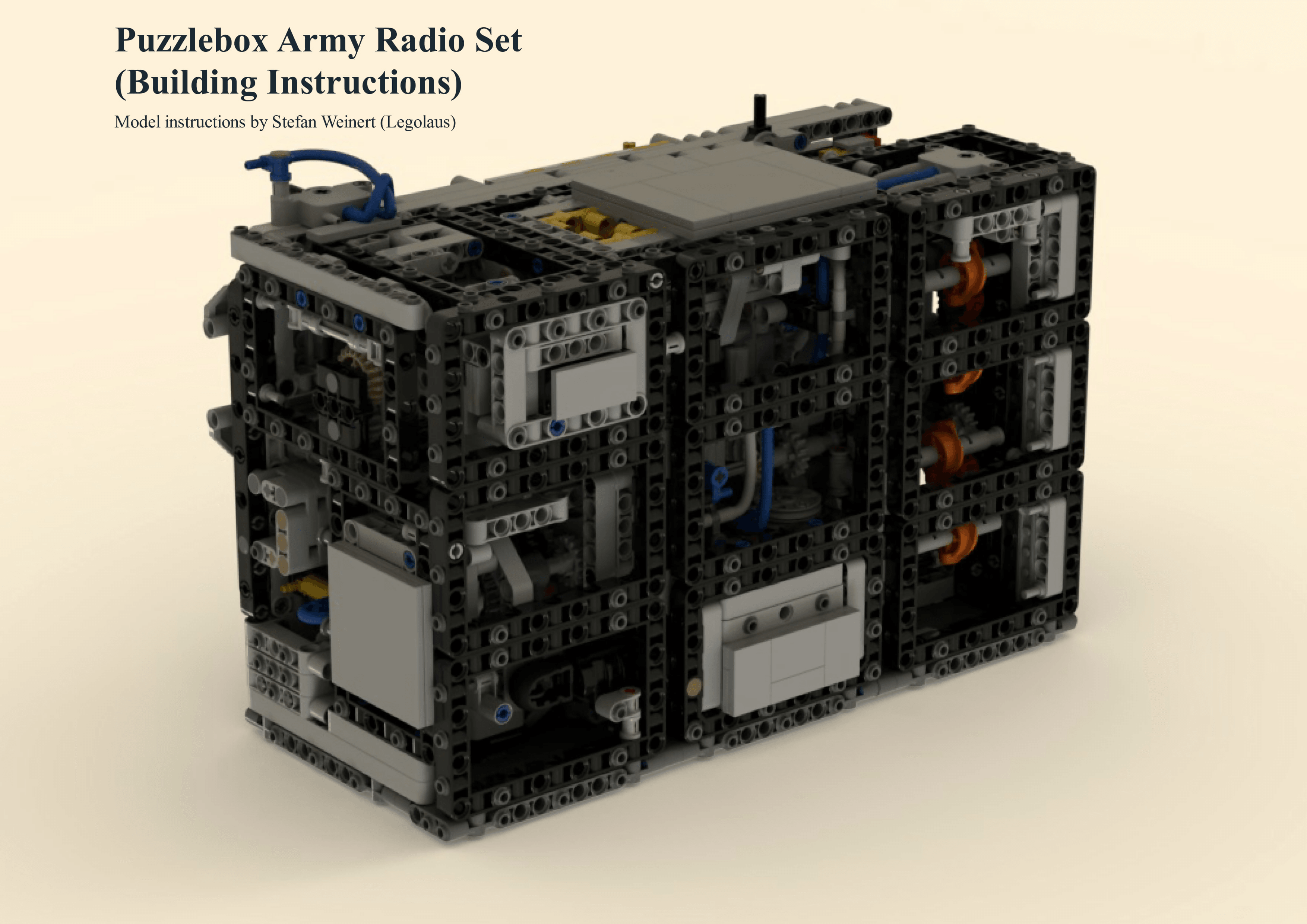 Puzzle Box Army Radio Set - BuildaMOC