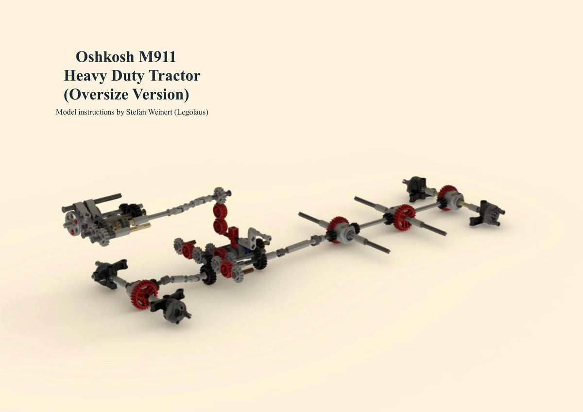 Oshkosh M911 Schwerlasttraktor 10x8 (Übergrößenversion) - BuildaMOC