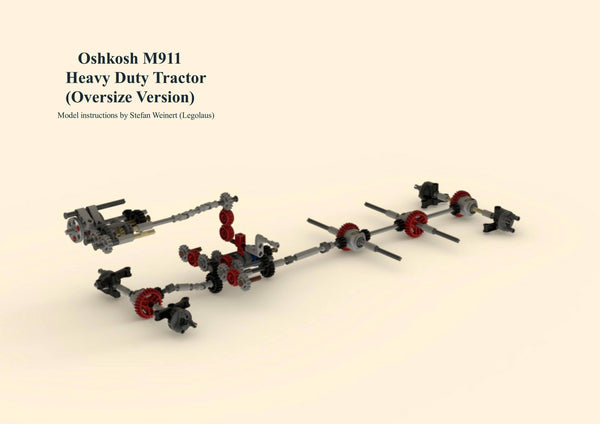 Oshkosh M911 Heavy Duty Tractor 10x8 (Oversize Version) - BuildaMOC