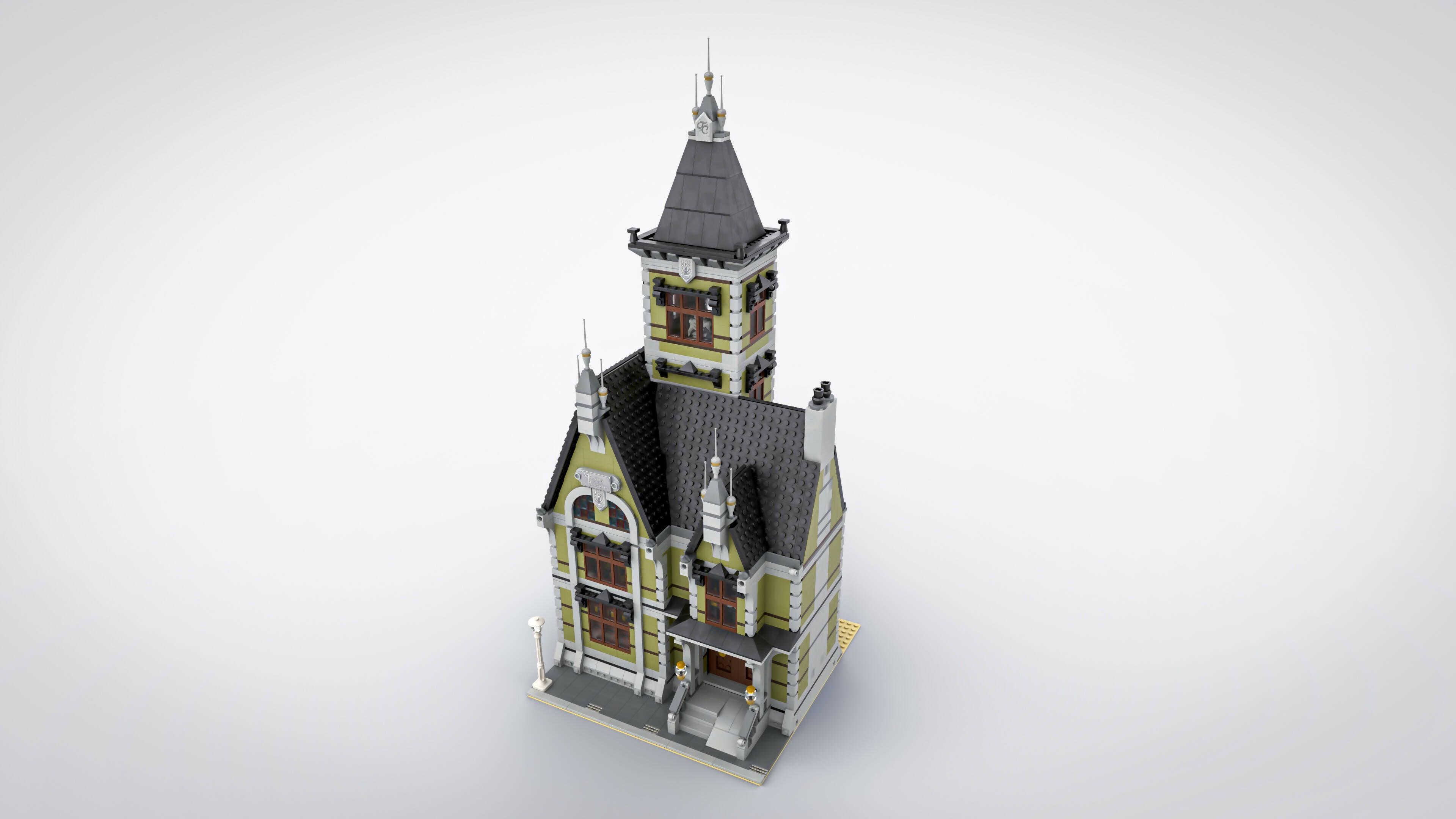 Old Mansion- Haunted House Modular - BuildaMOC