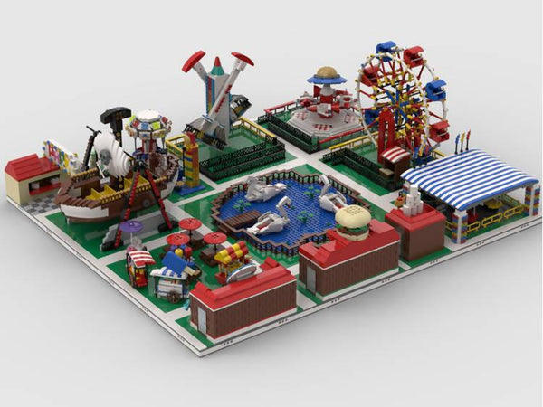 Modular Amusement Park Build from 13 models - BuildaMOC