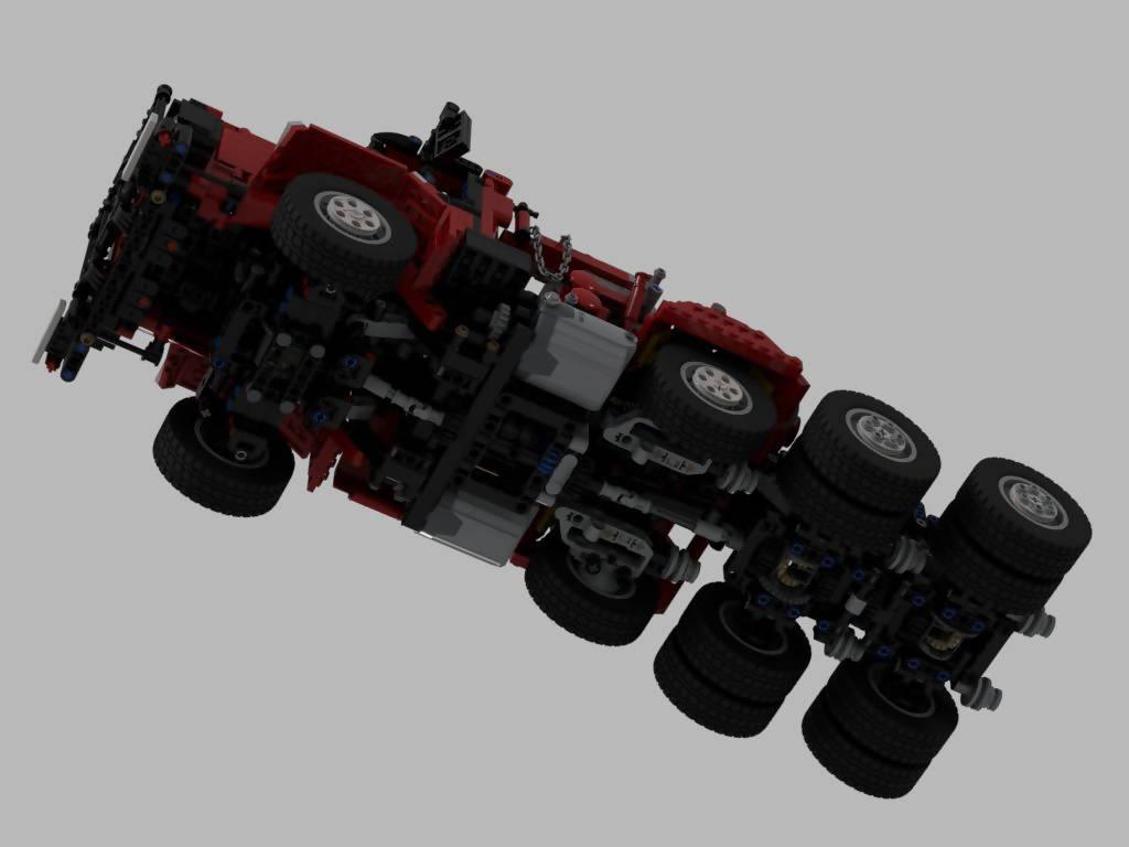 Oshkosh M911 Heavy-Duty Tractor (Red Version) - BuildaMOC