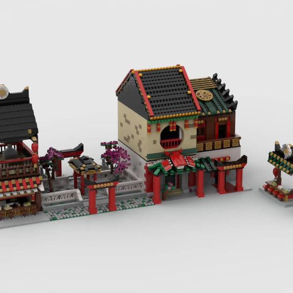 Modular China Town Street build from MOCs