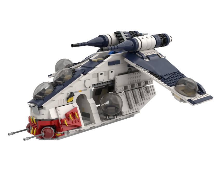 Muunilinst 10 Republic Gunship - BuildaMOC