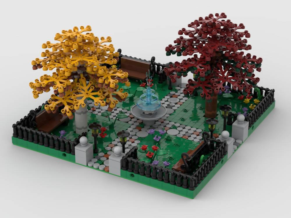 Parque Modular #2 | Conexión de 4 lados - BuildaMOC
