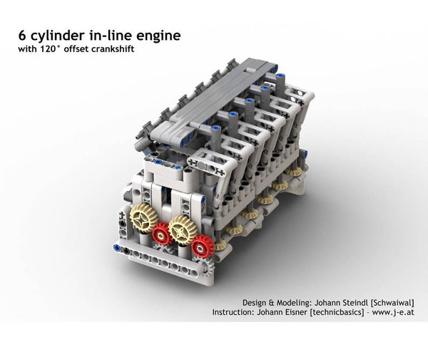 6 cylinder in-line engine - BuildaMOC