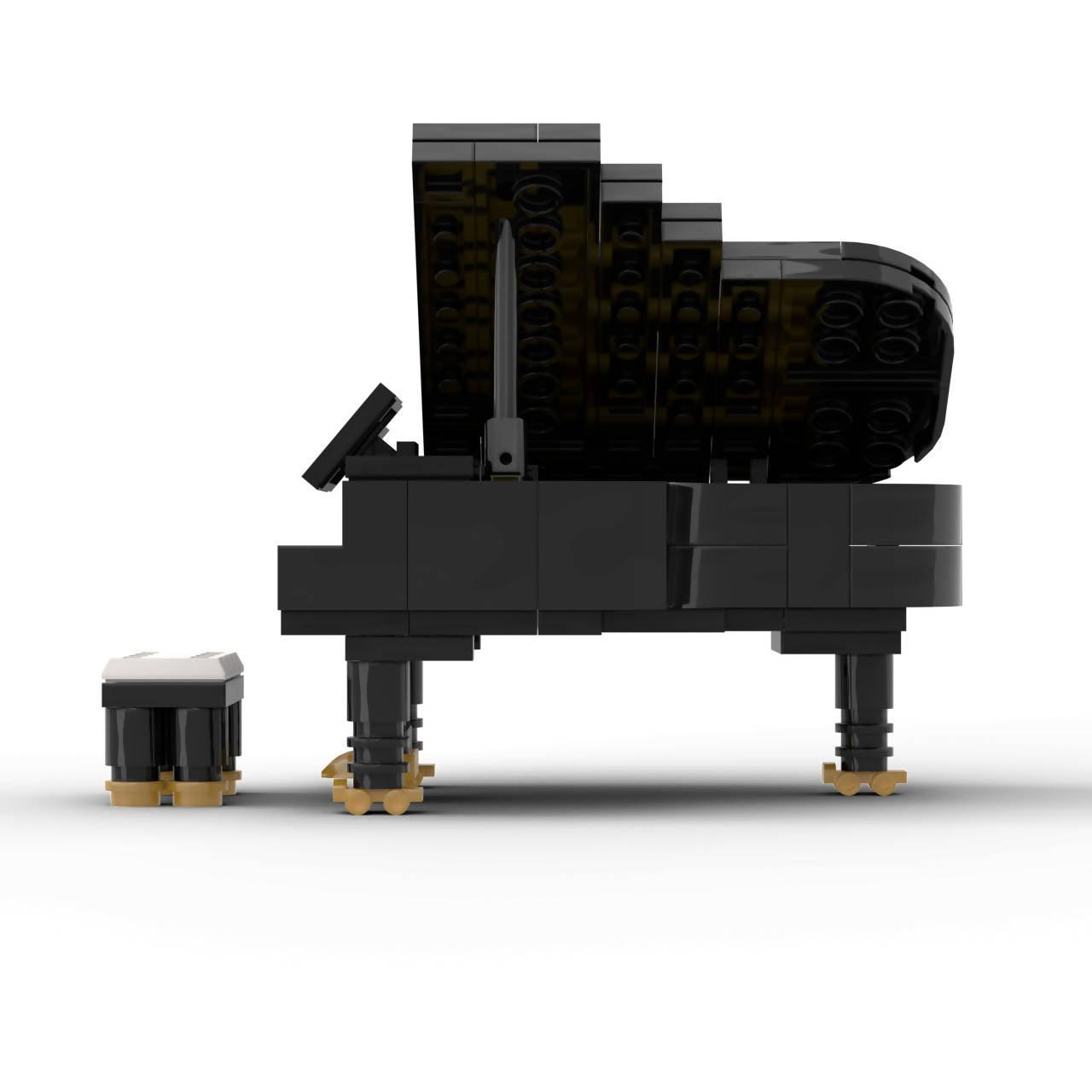 Micro Grand Piano - BuildaMOC