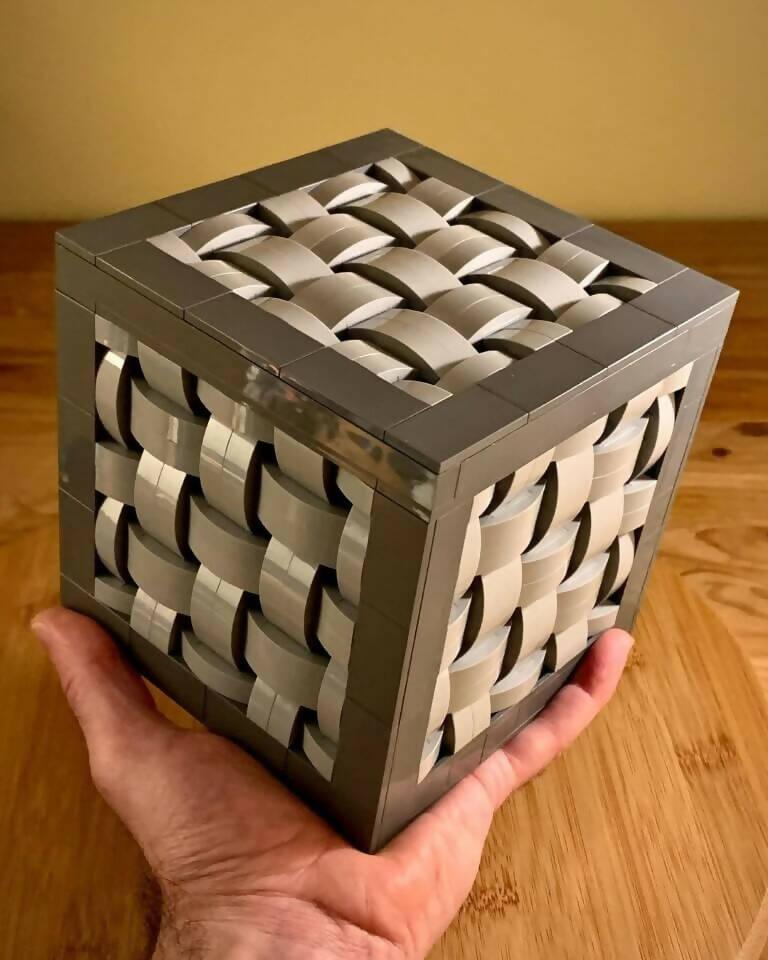 Woven Basket Cube, by Zachary Steinman - BuildaMOC