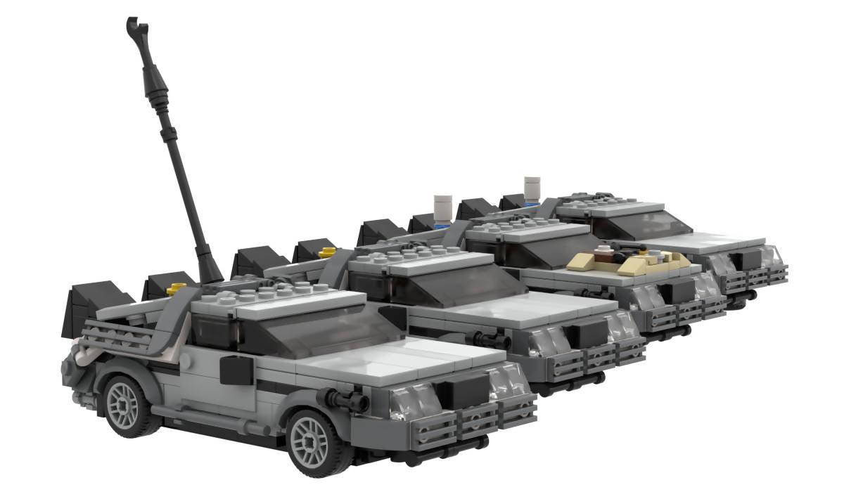 Máquina del tiempo Delorean - BuildaMOC