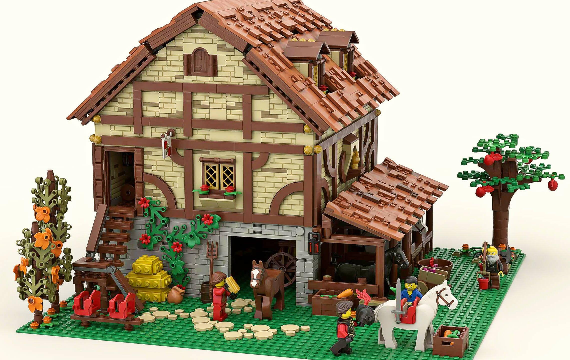 Medieval Stables - BuildaMOC