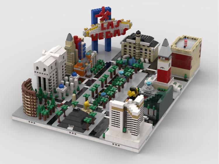 Modulare Stadt Las Vegas | Bauen aus 11 MOCs - BuildaMOC